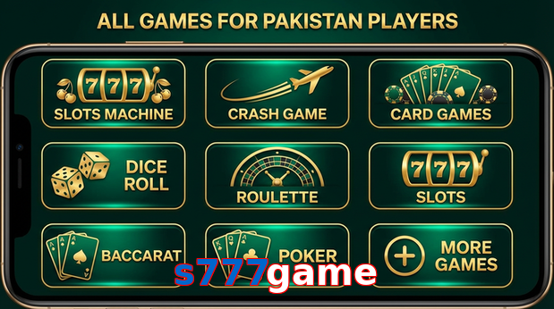 Main screen of S777game games page for PK players